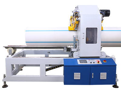 Automatic swarfless cutter for HDPE pipe