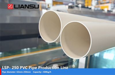 LSP 250 PVC Pipe Production Line with online socket